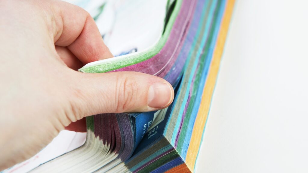 Product catalogue printing and binding for business sales and wholesale product ranges