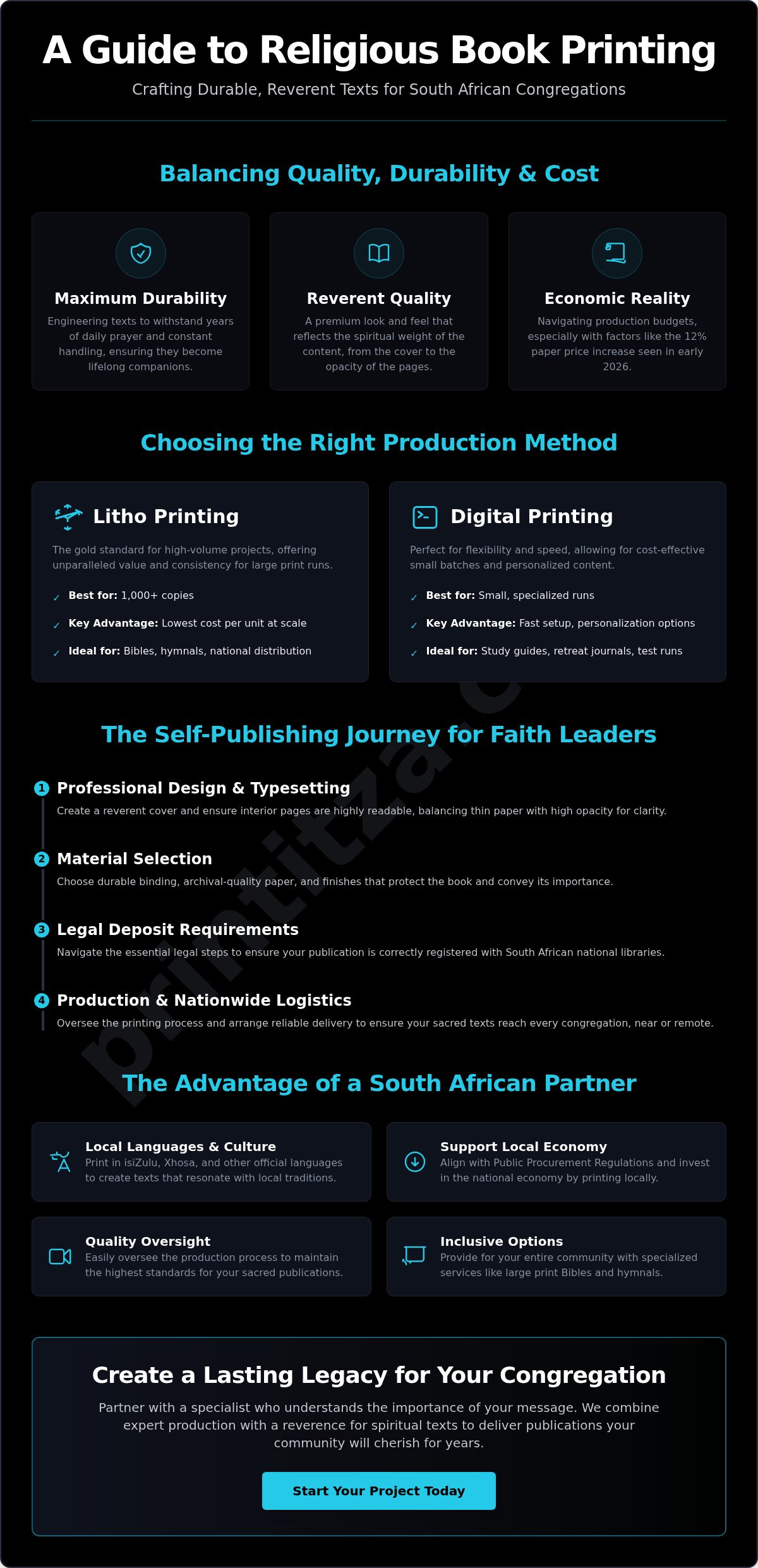 Religious Book Printing Services in South Africa