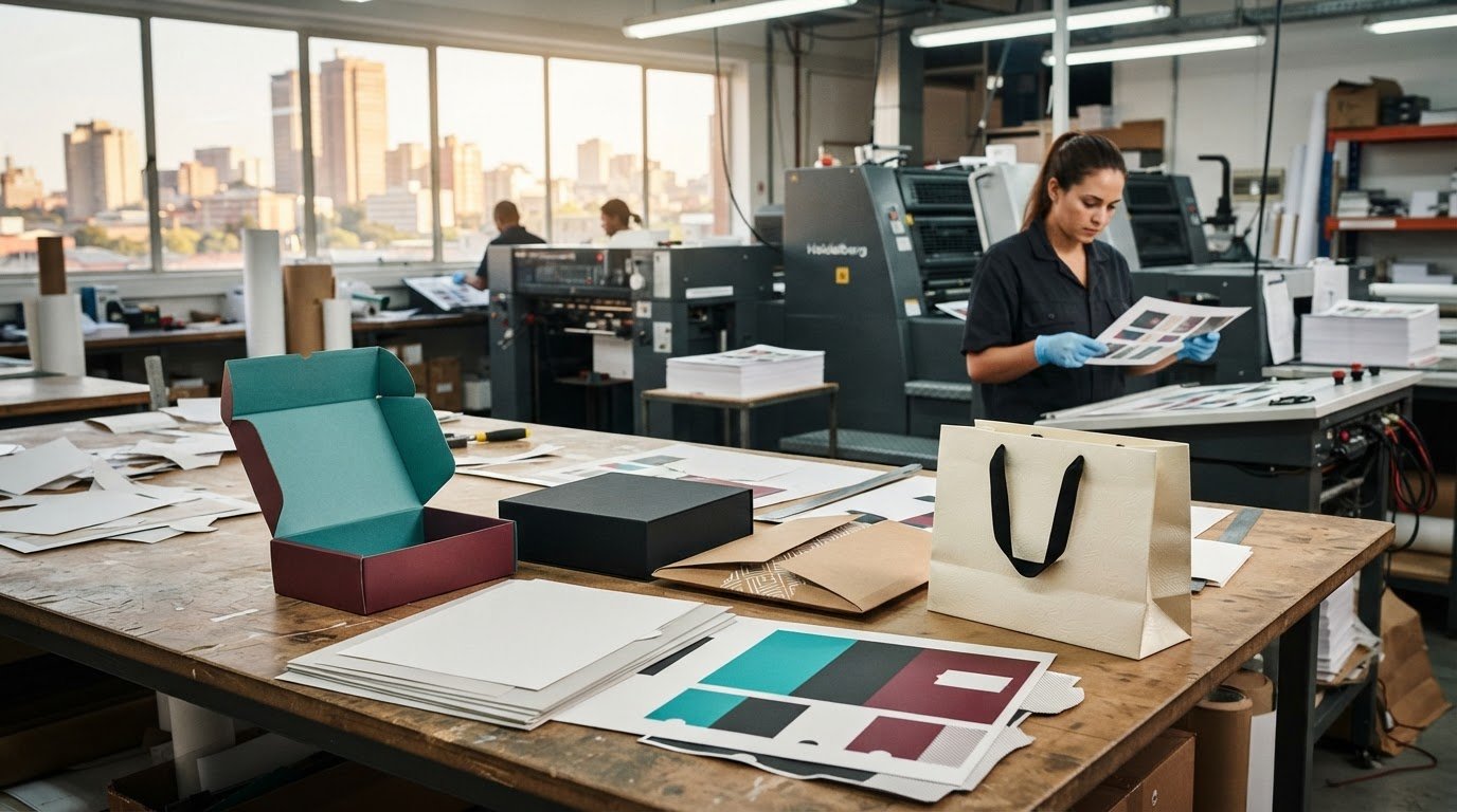 Custom retail packaging printing for brands